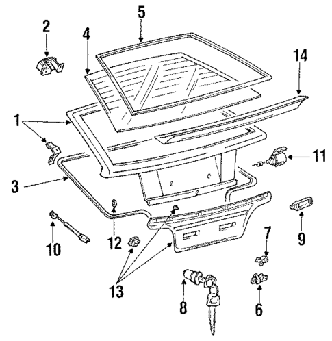 Liftgate for 1992 Mitsubishi Precis #0