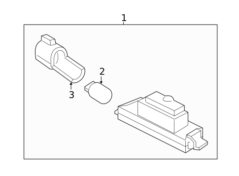 License Lamps for 2021 Hyundai Veloster #0