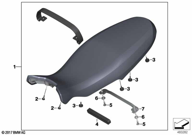 7119905843 - Ergonomics &amp; Comfort: Washer - 6-200 Hv-A2 for BMW-Motorrad Image