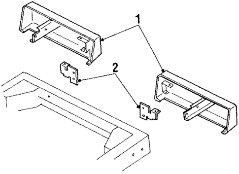 Bumper & Components - Rear for 1994 Isuzu Amigo #0