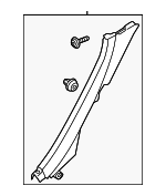 85890T4000DUE - Body: Lock Pillar Trim for Genesis: G90 Image