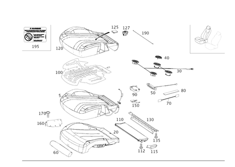 Right Seat for 2017 Mercedes-Benz Maybach S550 #0