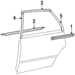 75818SA6672 - Body: Side Molding for Honda: Accord Image