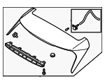87210DW000 - Body: Rear Spoiler for Kia Image