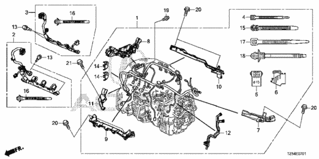 Engine Wire Harness (3.5L) (2) for 2019 Acura MDX #0