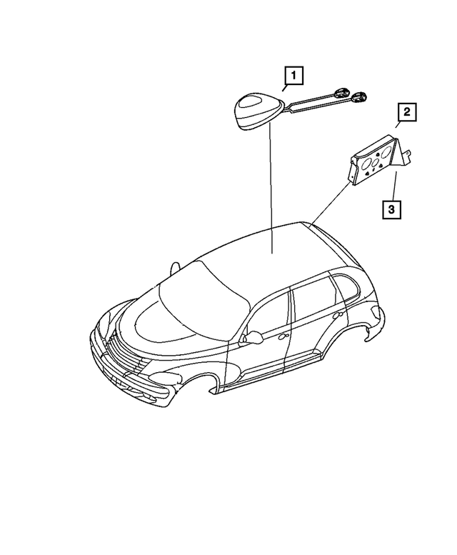 « 68032838AA – Electrical : Récepteur De Sattelite Support pour Mopar Image »