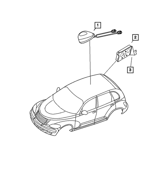 Radio, Antenna, Speakers, DVD, and Video systems for 2009 Chrysler PT Cruiser #3