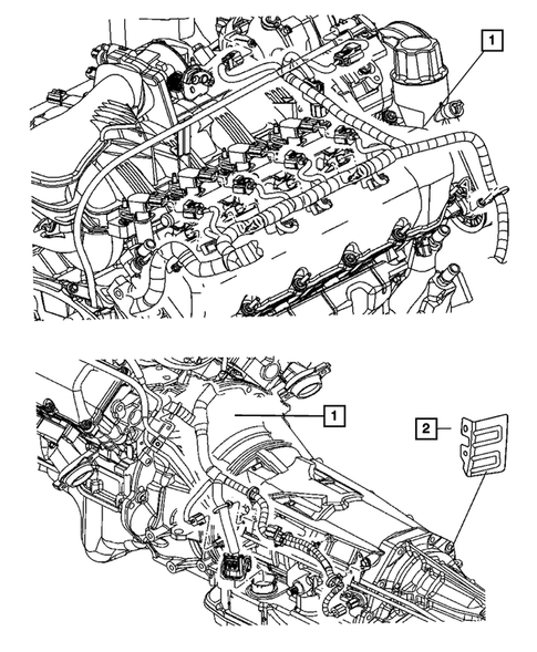 Wiring-Powertrain for 2011 Ram Dakota #1