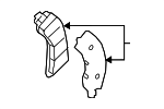 D1M609FE0A - Brakes: Disc Brake Pad Set for Nissan Image