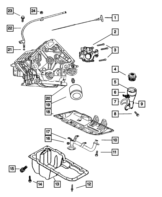 6100932 - Engine 4.7L Eight Cylinder [EVA]: Hex Bolt, Mounting for Mopar Image