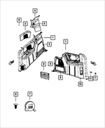 5RV99DX9AB - Interior Trim: Quarter Trim Panel, Left for Mopar Image