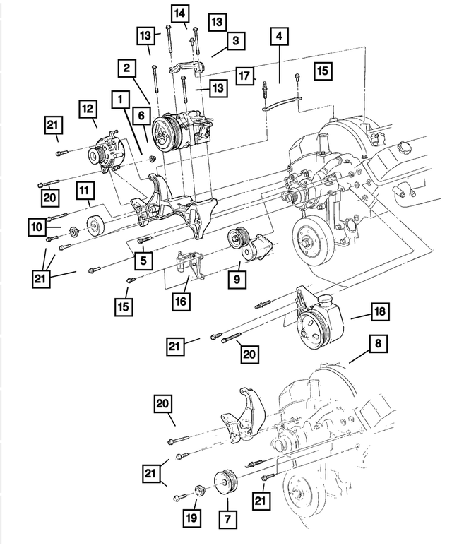 53010158AC - Electrical: Belt Tensioner for Mopar Image
