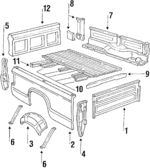E3TZ9927840C - Body: Outer Panel for Ford: F-150, F-250, F-350 Image