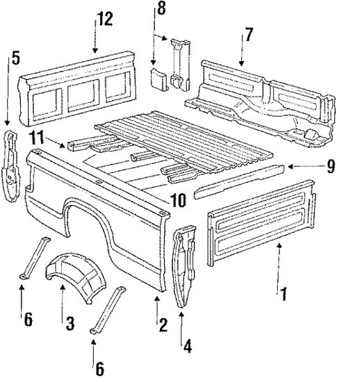 Pick UP Box for 1985 Ford F-250 #0
