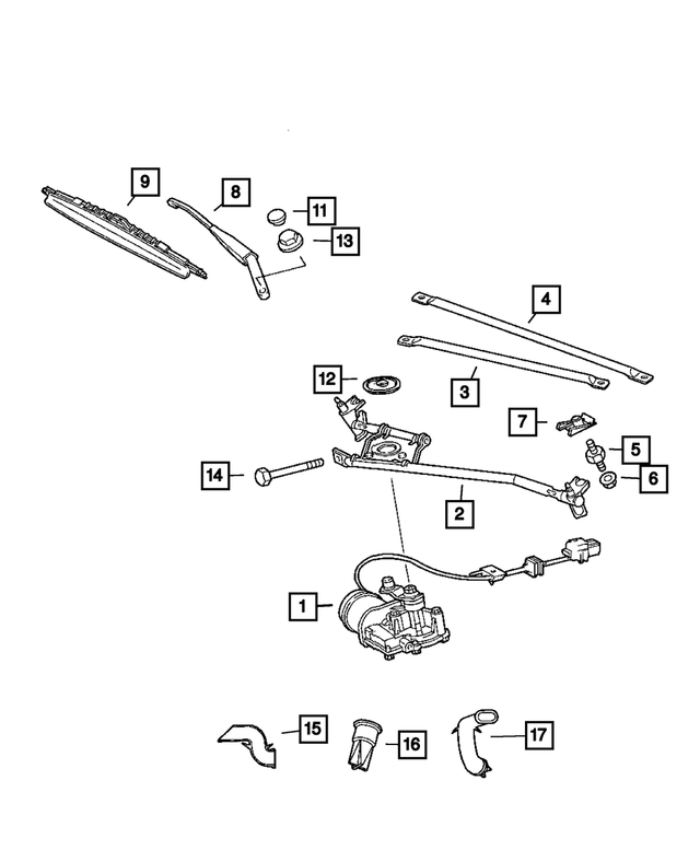 5189812AA - : Wiper Blade, Left for Mopar Image