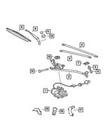 5189812AA - : Wiper Blade, Left for Mopar Image