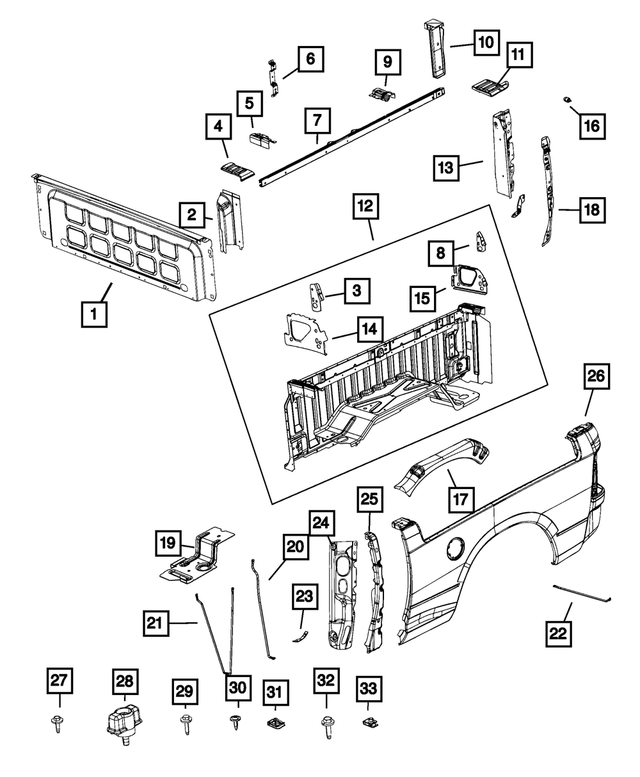 68027845AD - : Rail Cap, Left for Mopar Image