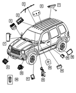 68290975AA - : Occupant Restraint Module for Jeep: Liberty Image