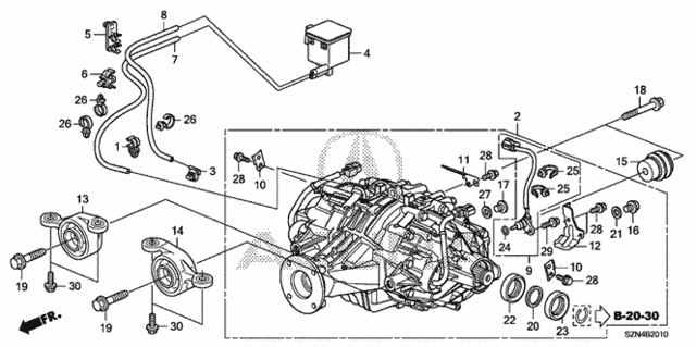 Rear Differential - Mount for 2011 Acura ZDX #0