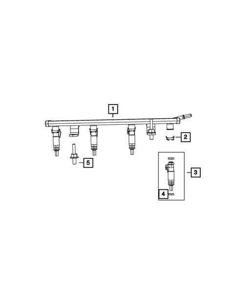 Fuel Rail and Injectors for 2018 Dodge Journey #0