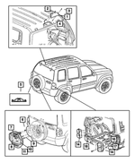 5KJ45RXFAE - : Tail Stop Turn Lamp, Left for Mopar Image