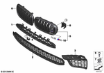 51118056262 - : Grille, Side, Open, Right for BMW Image