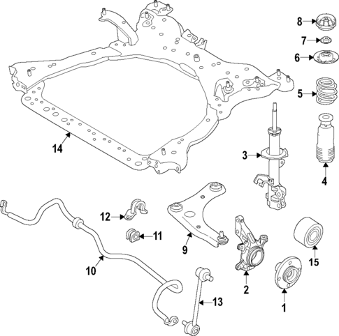 Suspension Components for 2019 Nissan Versa #3