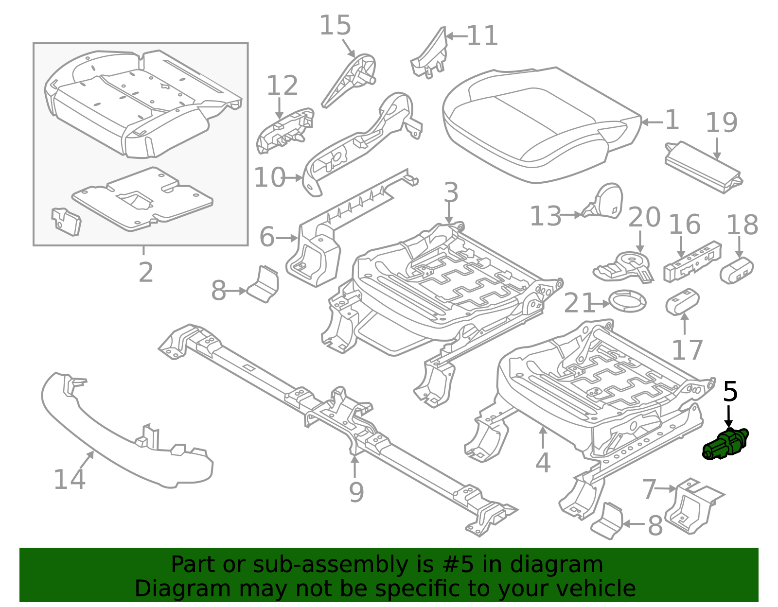genuine-oem-ford-part-seat-adjust-assembly-fl3z-14547-e-genuine-oem