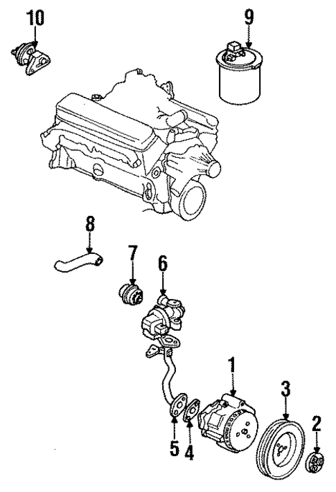 Emission Components for 1991 Oldsmobile Custom Cruiser #0