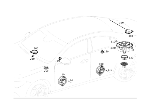 Loudspeaker for 2026 Mercedes-Benz CLA35 AMG #0