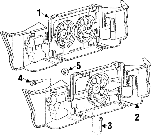 Radiator Support for 1994 Dodge Viper #0