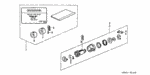 6721SH3415 - Electrical/Exhaust/Heater/Fuel: TUMBLER KIT, KEY CYLINDER for Acura Image