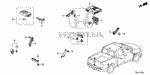 91533TZ5A01 - Electrical/Exhaust/Heater/Fuel: CLIP, LF ANTENNA (DIA 8.5) for Honda Image image