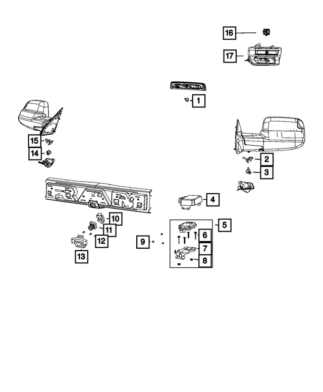 4672644AJ - Electrical: Forward Facing Camera for Mopar Image