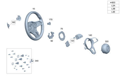 Steering Wheel and Steering Wheel Lock for 2026 Mercedes-Benz CLA250 #0