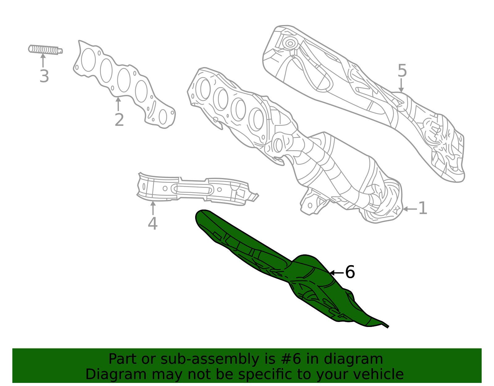 2022-2026 Toyota Corolla Cross Exhaust Manifold Heat Shield 17167-24040 ...