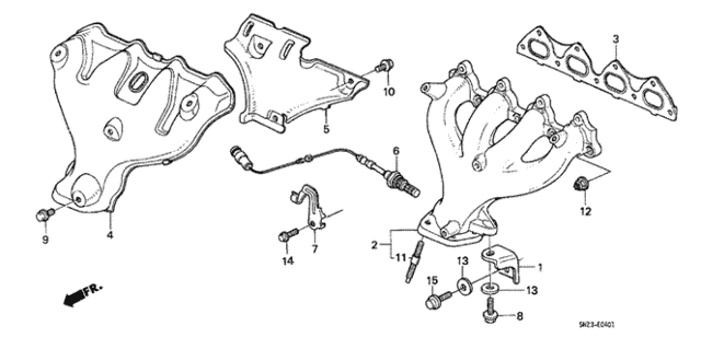Exhaust Manifold (2) for 1991 Honda CRX #0