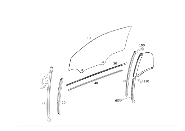 4517250100 - Front Doors: Side Window Pane for Smart Image image