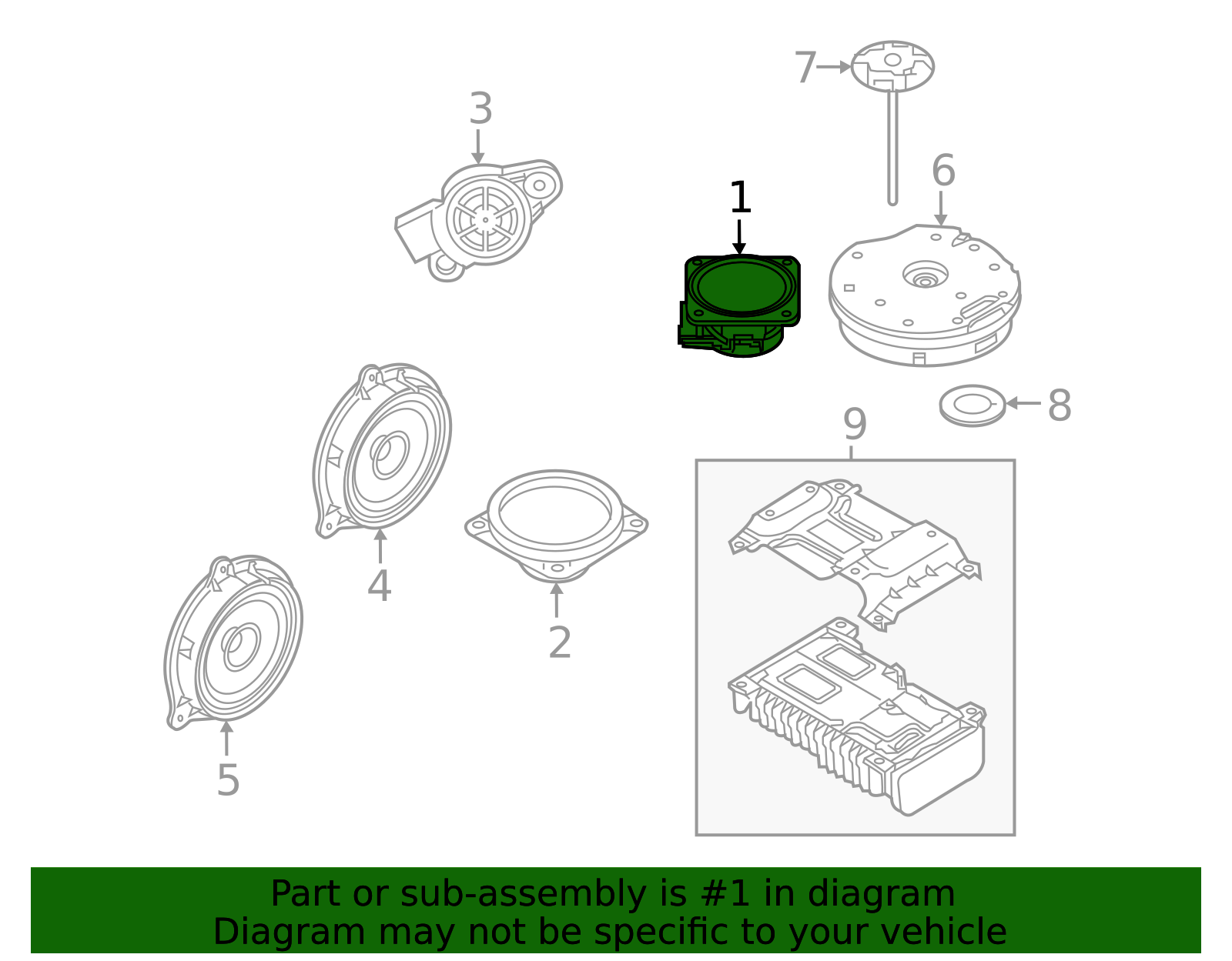 Genuine Instrument Panel Speaker (l34 Z52 R53 T33) - 28152-6CA0A