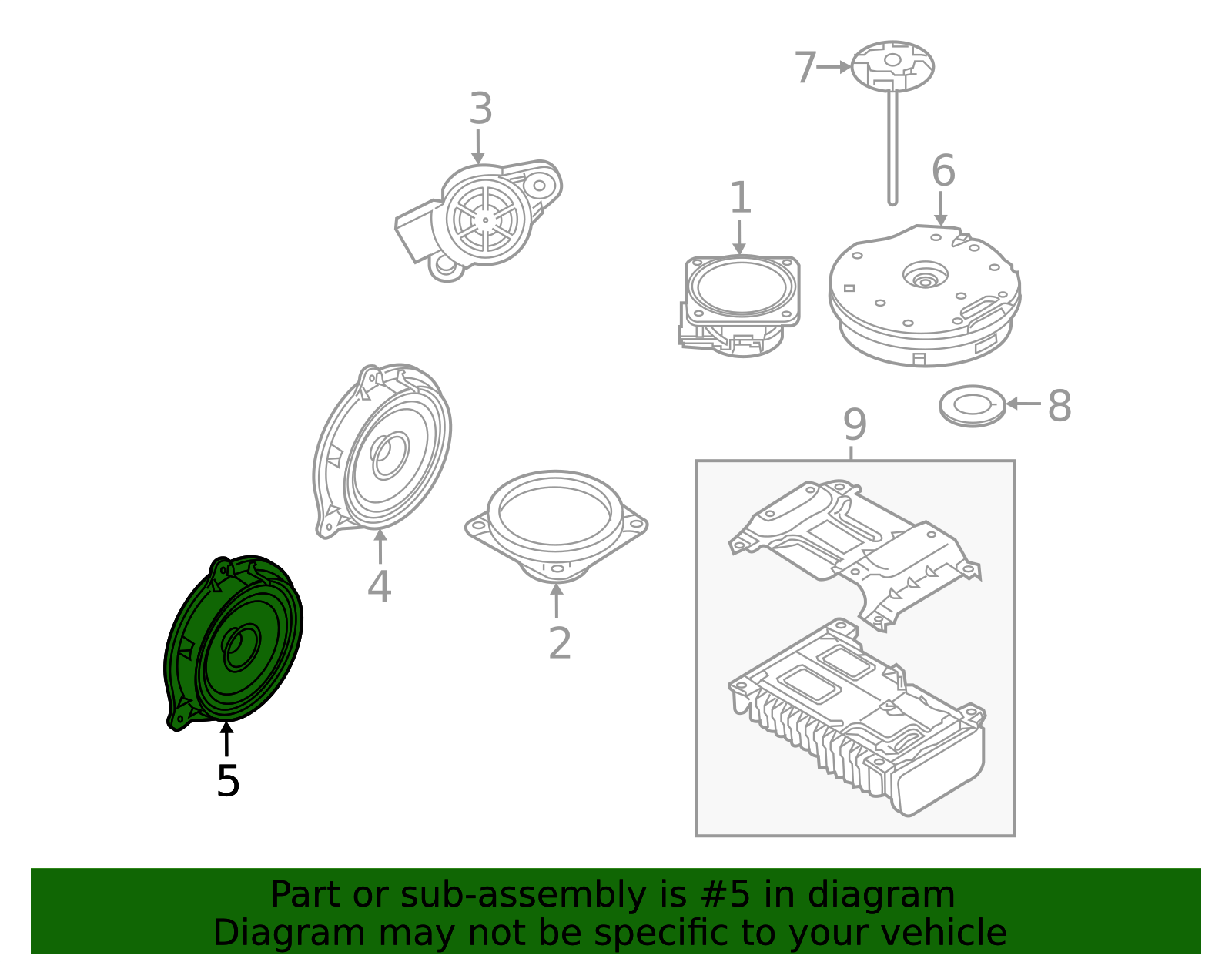 2014-2025 Nissan Speaker 28155-4GA0A | OEM Parts Online