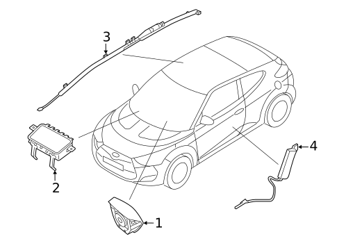 Air Bag Components for 2019 Hyundai Veloster #0
