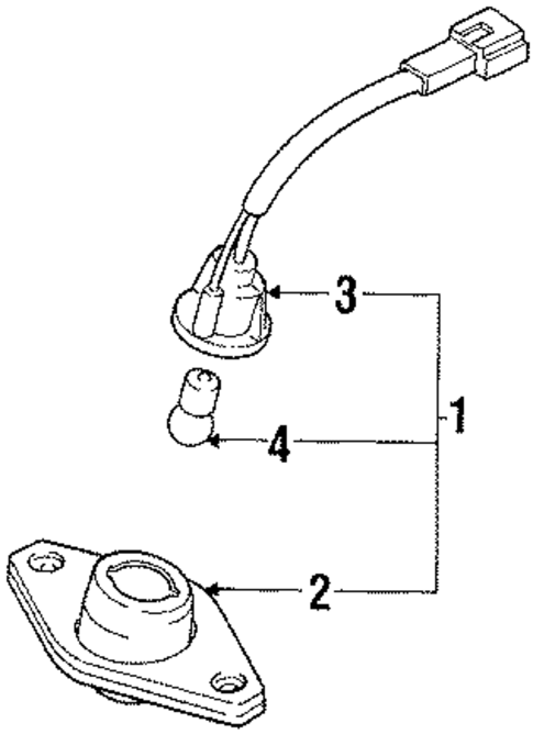 License Lamps for 1990 Hyundai Sonata #0