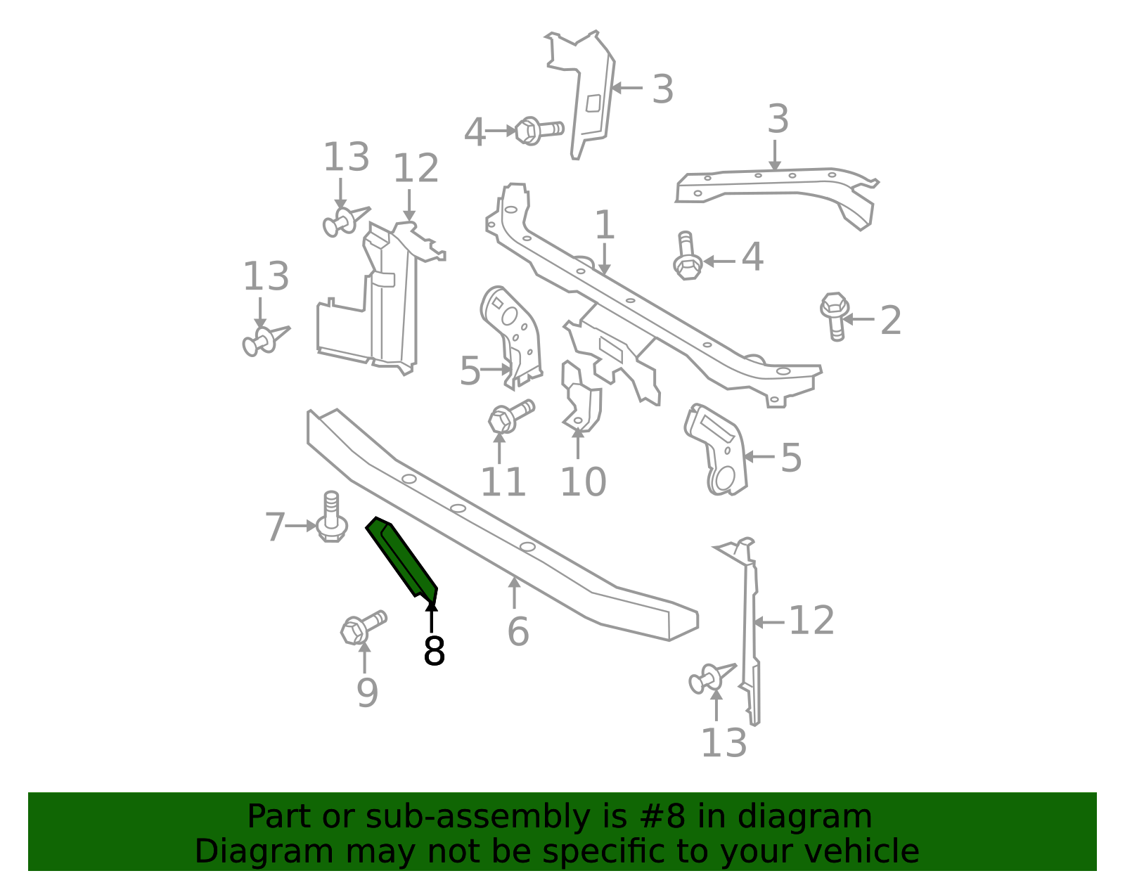 Support Parts F25A2-EL0MA - High-Quality Radiator Support Bracket for 2007-2019 ...