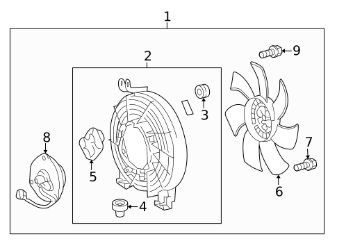 Condenser Fan for 2020 Lexus LX570 #0