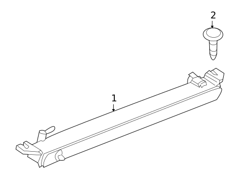 High Mounted Stop Lamp for 2003 Porsche Cayenne #0