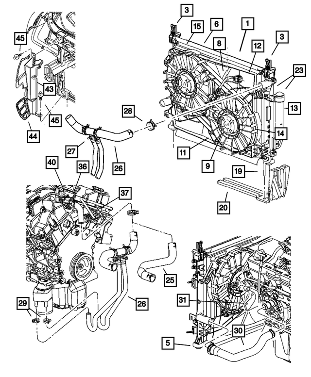 6032277 - Cooling: Radiator Clamp for Mopar Image image