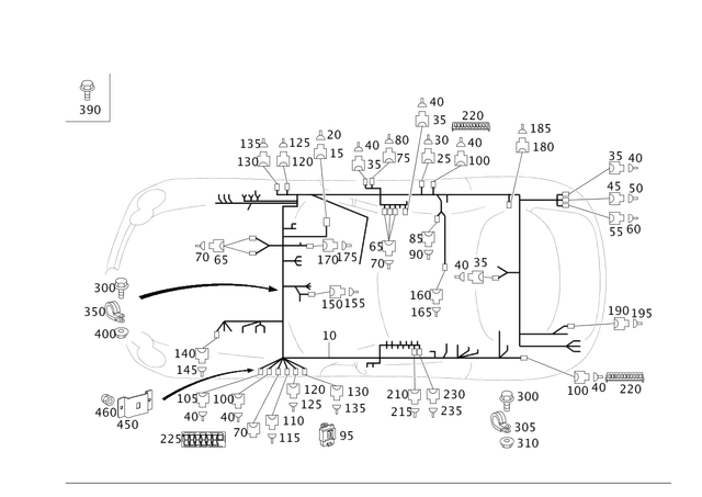 1998207904 - Electrical Equipment and Instruments: Electrical Wiring Harness for Mercedes-Benz Image image