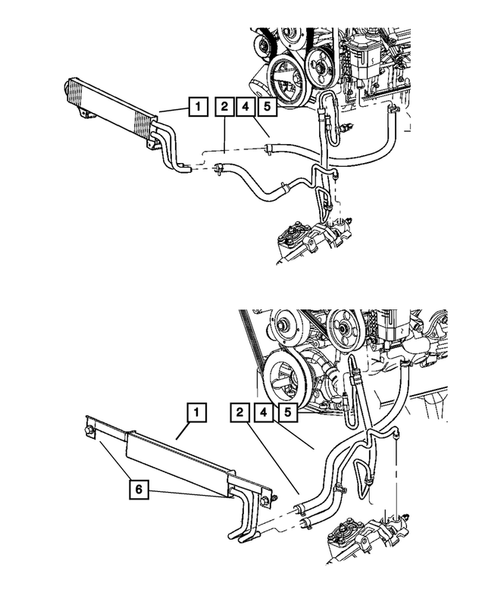 Power Steering Hoses for 2007 Dodge Ram 3500 #4