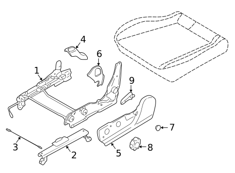 Tracks & Components for 1999 Subaru Forester #1