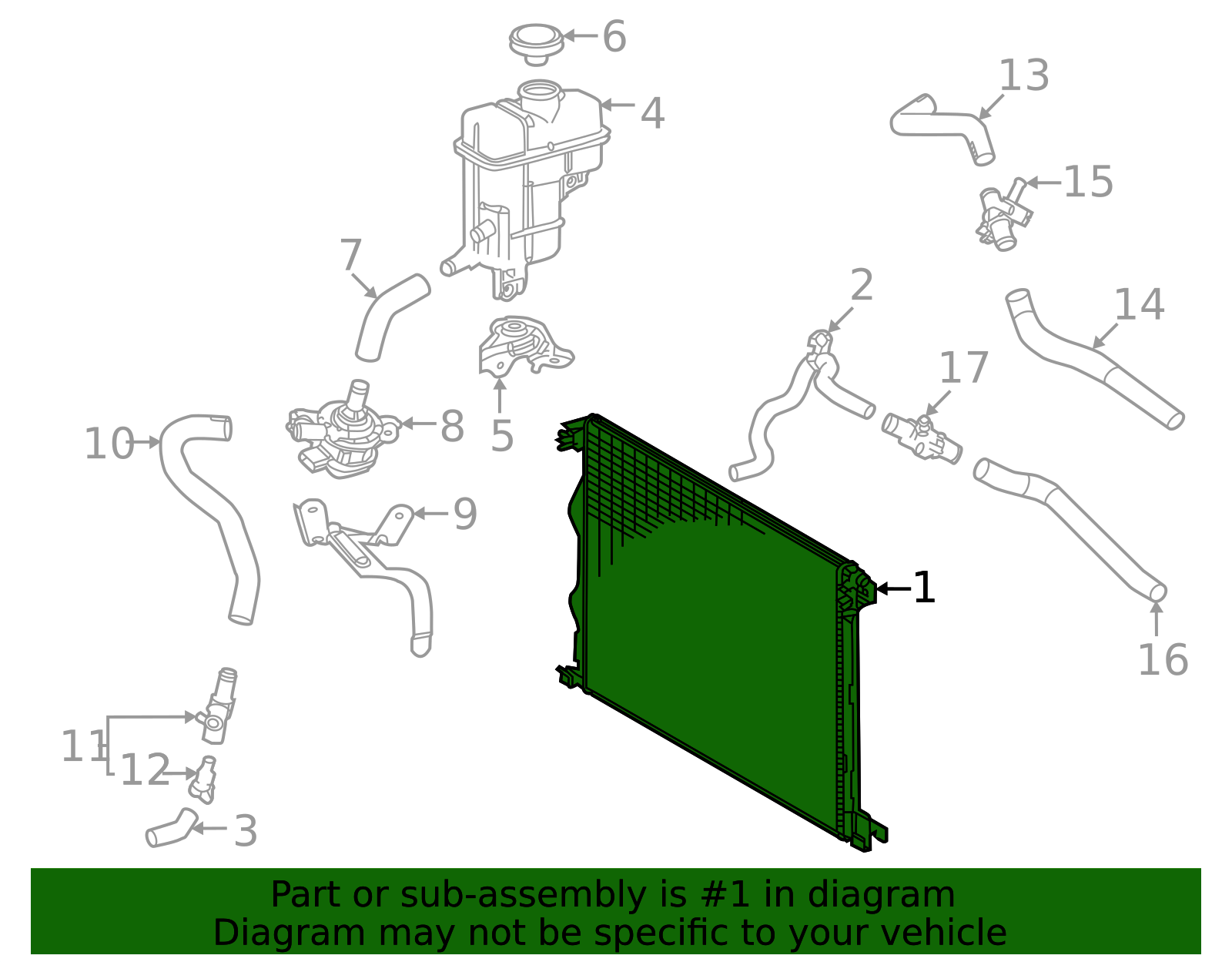 2023-2026 Lexus Radiator 16400-F0180 | OEM Parts Online